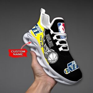 Custom Name Utah Jazz Personalized Max Soul Shoes 100 M12