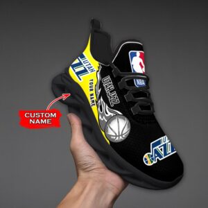 Custom Name Utah Jazz Personalized Max Soul Shoes 100 M12