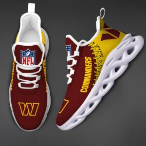 Custom Name Washington Commanders Max Soul Shoes