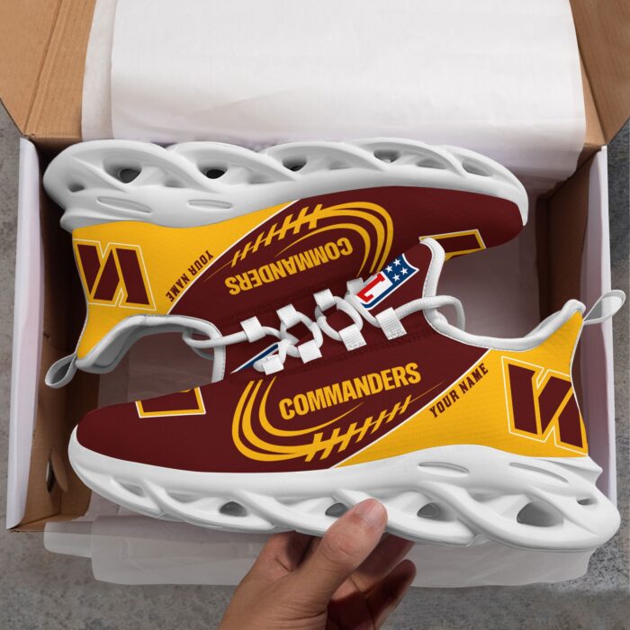 Custom Name Washington Commanders Personalized Max Soul Shoes for Fan