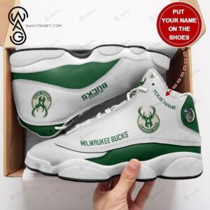 Custom Nba Milwaukee Bucks Air Jordan 13 Shoes