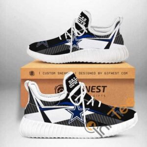 Dallas Cowboys Team Custom Shoes Personalized Name Yeezy Sneakers