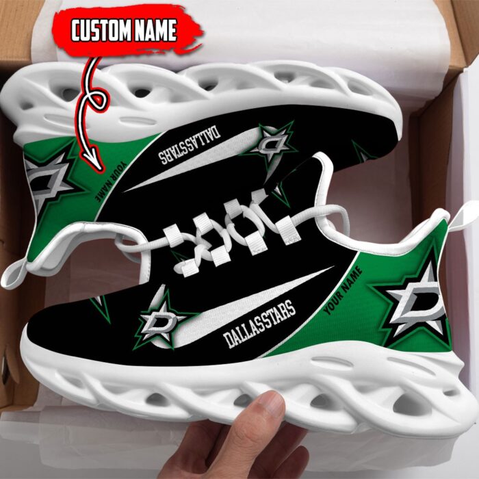 Dallas Stars Custom Name NHL New Max Soul Shoes