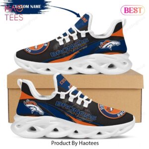 Denver Broncos Custom Name NFL Max Soul Shoes