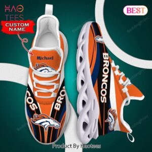 Denver Broncos NFL Orange Mix Blue Max Soul Shoes for Fan
