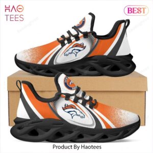 Denver Broncos NFL White Orange Color Max Soul Shoes