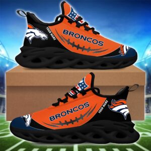 Denver Broncos Personalized NFL Max Soul Shoes