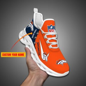 Denver Broncos Personalized NFL Max Soul Shoes Fan Gift
