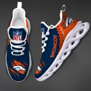 Denver Broncos Personalized NFL Max Soul Shoes for NFL Fan