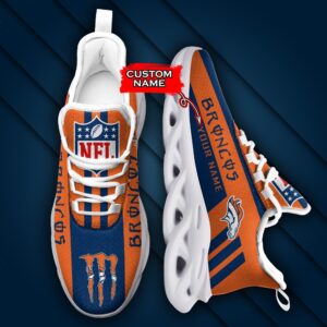 Denver Broncos Personalized NFL Max Soul Sneaker