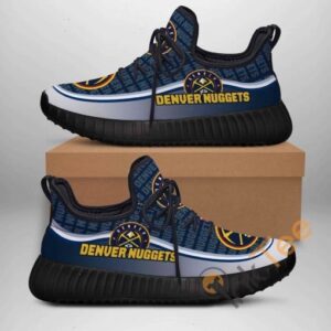 Denver Nuggets Custom Shoes Personalized Name Yeezy Sneakers