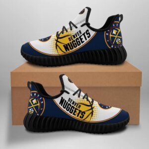 Denver Nuggets Unisex Sneakers New Sneakers Basketball Custom Shoes Denver Nuggets Yeezy Boost