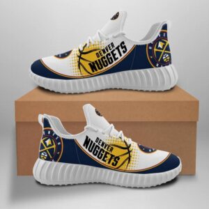 Denver Nuggets Unisex Sneakers New Sneakers Basketball Custom Shoes Denver Nuggets Yeezy Boost