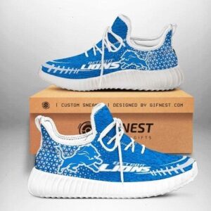 Detroit Lions Football Yeezy Customize Shoes Gift For Fan
