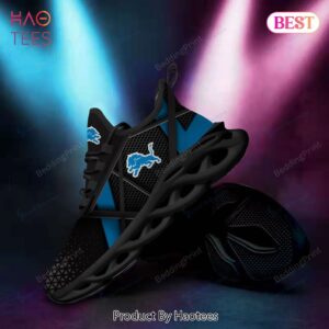 Detroit Lions NFL Black Mix Blue Max Soul Shoes