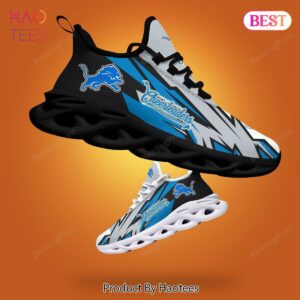 Detroit Lions NFL Blue Mix Grey Max Soul Shoes Fan Gift
