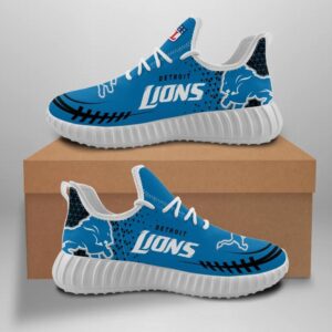 Detroit Lions Unisex Sneakers New Sneakers Custom Shoes Football Yeezy Boost