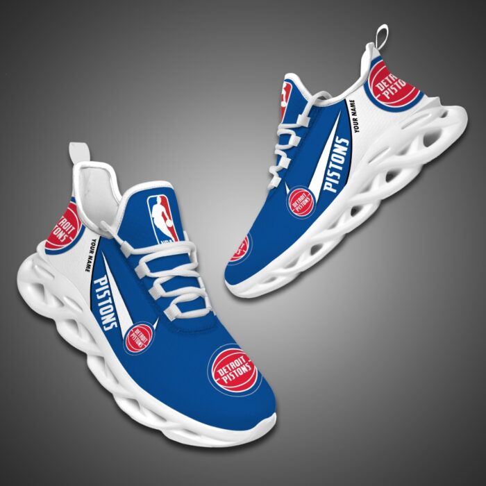 Detroit Pistons Personalized NBA Max Soul Shoes