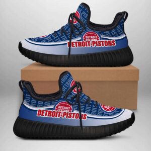 Detroit Pistons Yeezy Sneakers V2 Custom Shoes