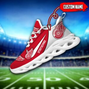 Detroit Red Wings Custom Name NHL New Max Soul Shoes