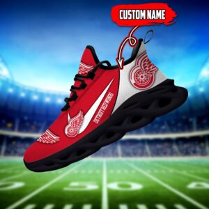 Detroit Red Wings Custom Name NHL New Max Soul Shoes