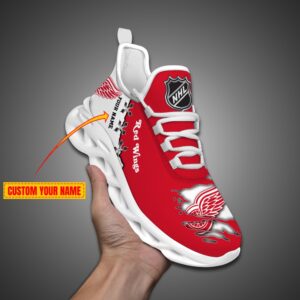 Detroit Red Wings Personalized NHL Max Soul Shoes