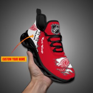 Detroit Red Wings Personalized NHL Max Soul Shoes