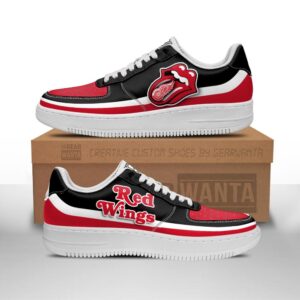 Detroit Red Wings Sneakers Custom Force Shoes Sexy Lips For Fans