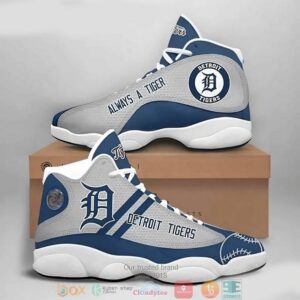 Detroit Tigers Football Mlb Big Logo 3 Air Jordan 13 Sneaker Shoes