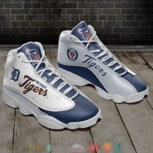 Detroit Tigers Mlb Football Fc Teams Big Logo Air Jordan 13 Sneaker Shoes