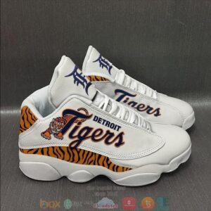 Detroit Tigers Mlb Teams Football Big Logo 34 Gift Air Jordan 13 Sneaker Shoes