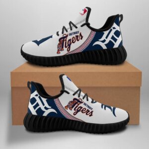 Detroit Tigers Unisex Sneakers New Sneakers Baseball Custom Shoes Detroit Tigers Yeezy Boost Yeezy Shoes