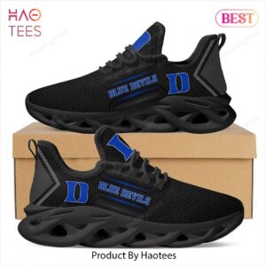 Duke Blue Devils NCAA Hot Black Blue Max Soul Shoes