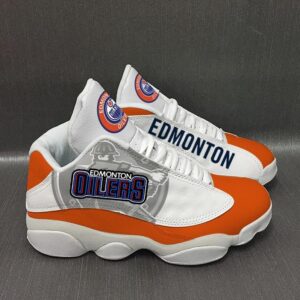 Edmonton Oilers Air Jordan 13 Sneaker Shoes