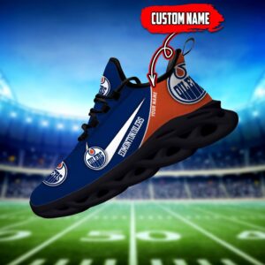 Edmonton Oilers Custom Name NHL New Max Soul Shoes