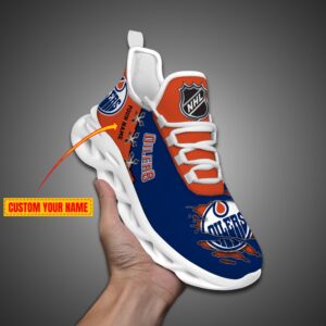 Edmonton Oilers Personalized NHL Max Soul Shoes