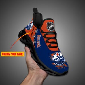 Edmonton Oilers Personalized NHL Max Soul Shoes