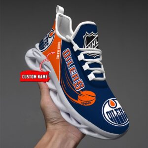 Edmonton Oilers Personalized NHL New Max Soul Shoes