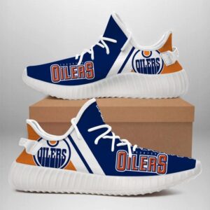 Edmonton Oilers Sneakers Big Logo Yeezy Shoessport