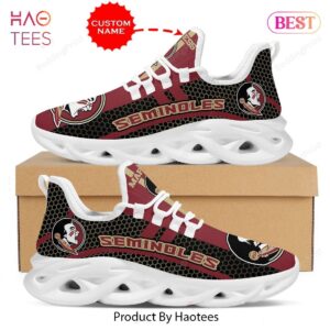 Florida State Seminoles NCAA Personalized Black Mix Red Max Soul Shoes