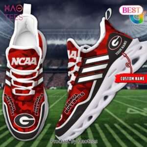 Georgia Bulldogs Personalized Red Color Max Soul Shoes