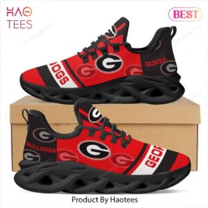 Georgia Bulldogs Red Mix Black Max Soul Shoes for NCAA Fan