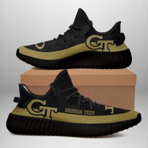 Georgia Tech Yellow Jackets Unisex Sneaker Football Custom Shoes Georgia Tech Yellow Jackets Yeezy B