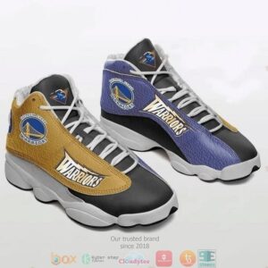 Golden State Warriors Nba Teams Big Logo 4 Gift Air Jordan 13 Sneaker Shoes