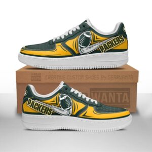 Green Bay Packers Air Sneakers Custom For Fans
