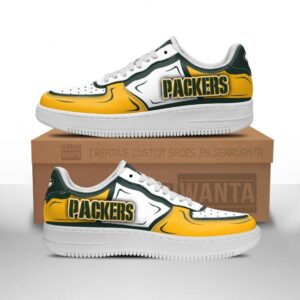 Green Bay Packers Air Sneakers Custom NAF Shoes For Fan