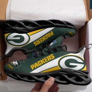 Green Bay Packers Black Max Soul Shoes