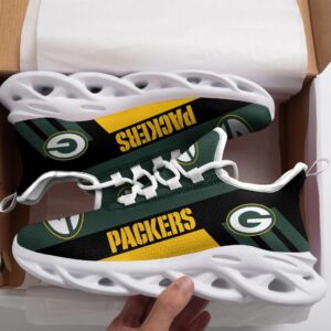 Green Bay Packers Lover White Shoes Max Soul