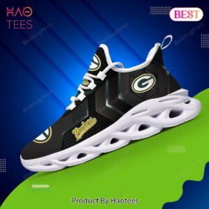 Green Bay Packers NFL Black Color Max Soul Shoes