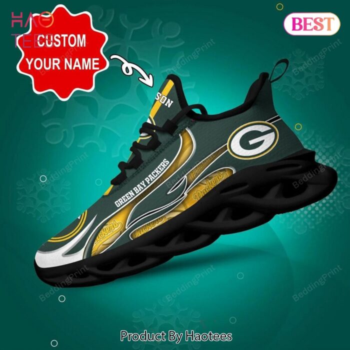 Green Bay Packers NFL Custom Name Max Soul Shoes